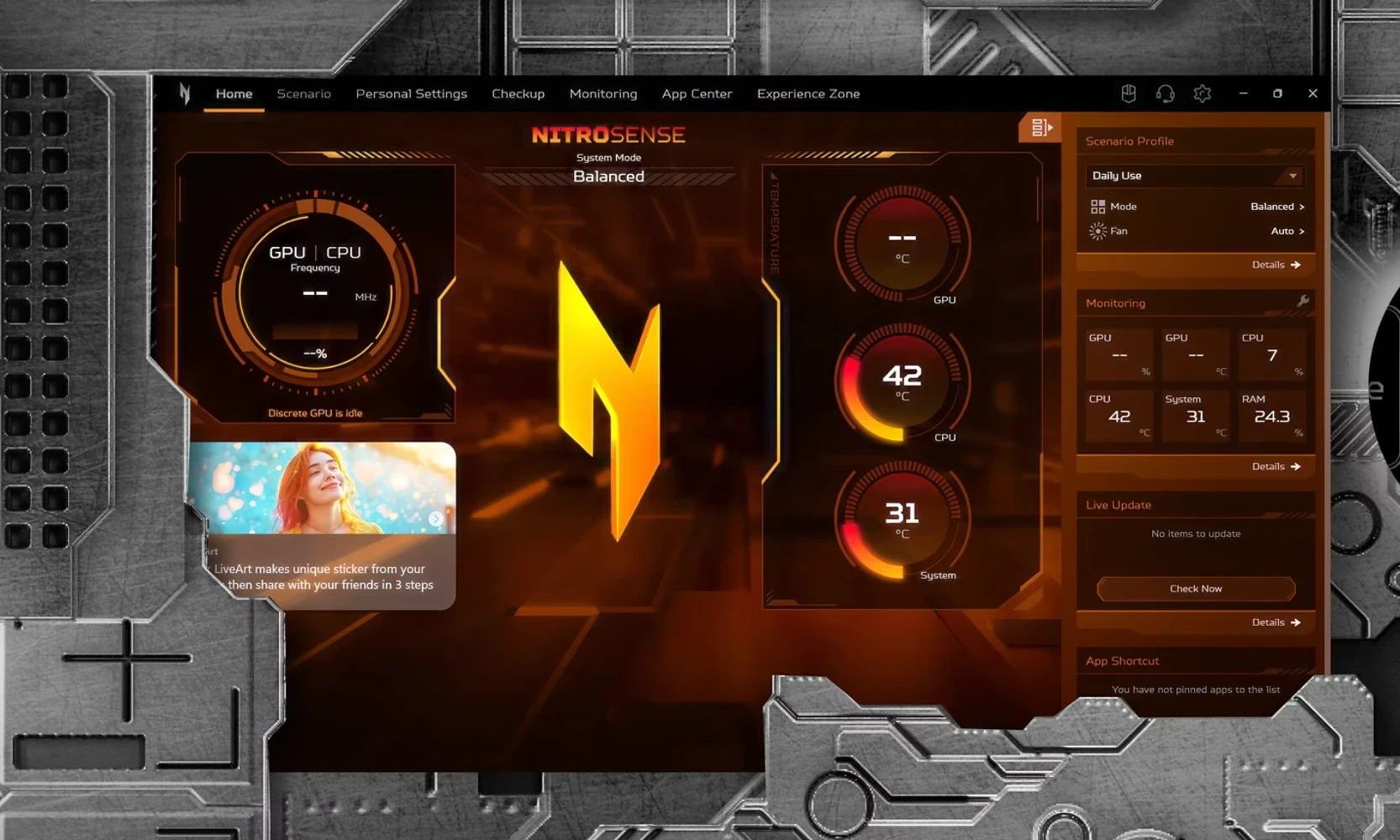 Plná kontrola pod palcom