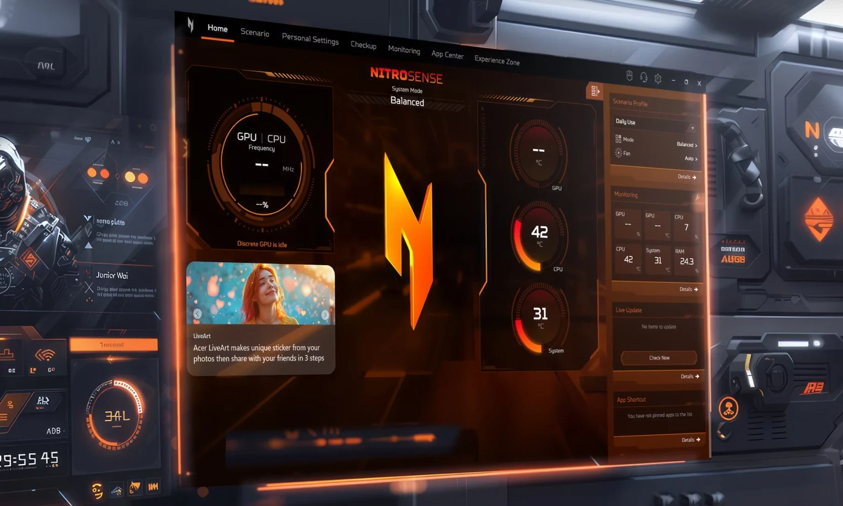 Plná kontrola vďaka NitroSense